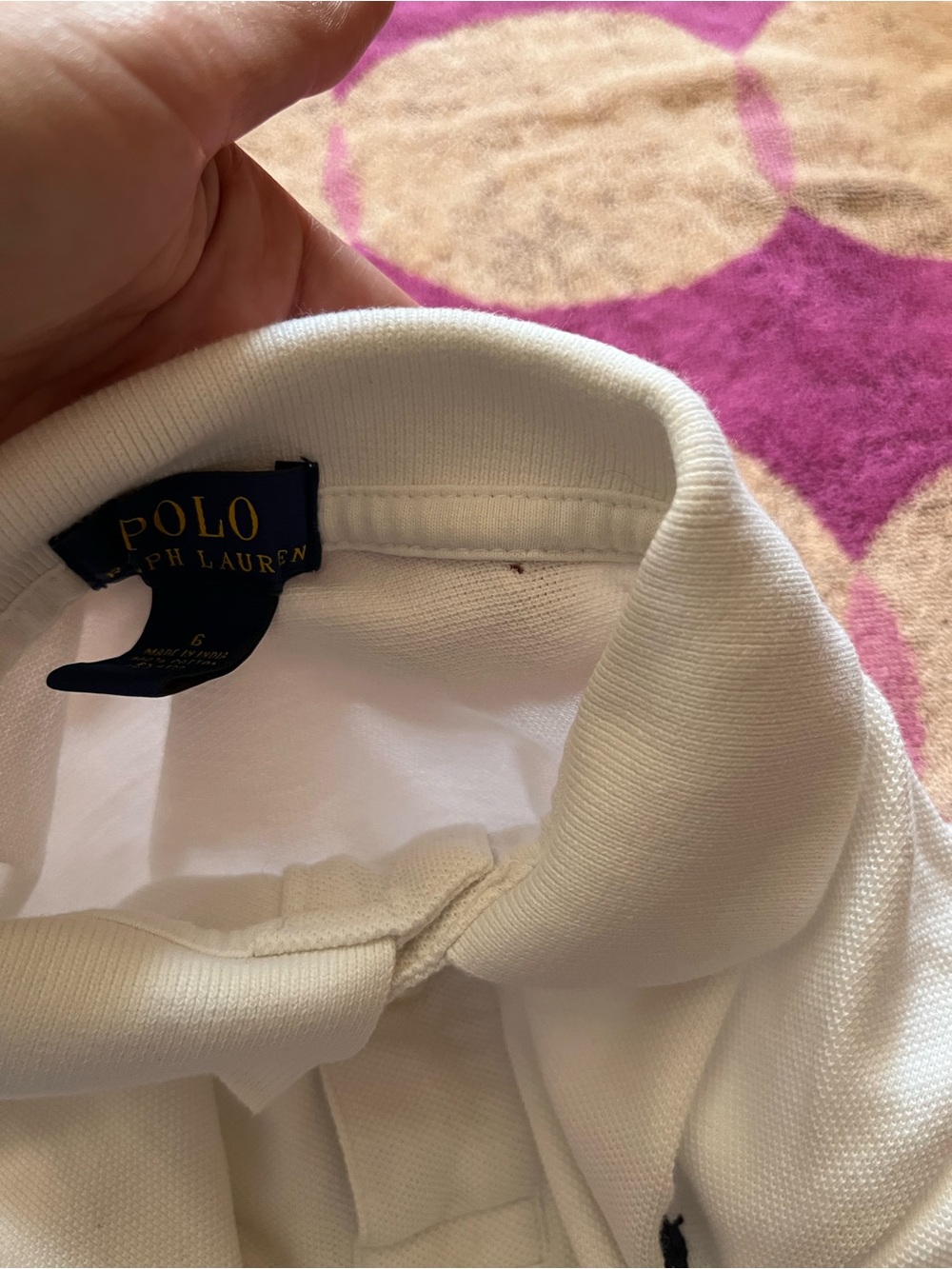 Ralph Lauren Boys Cotton Pique Short Sleeve Polo Shirt in White - Picture 7 of 8